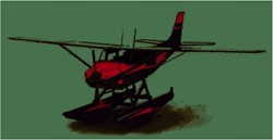 Fascinations MMS111 - Metal Earth 502440 - Cessna 182 Floatplane, lasergeschnittener 3D-Konstruktionsbausatz, 2 Metallplatinen, ab 14 Jahren