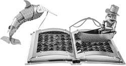 Fascinations MMS117 - Metal Earth 502591 - The Old Man and The Sea (Der alte Mann und das Meer), lasergeschnittener 3D-Konstruktionsbausatz, 2 Metallplatinen, ab 14 Jahren