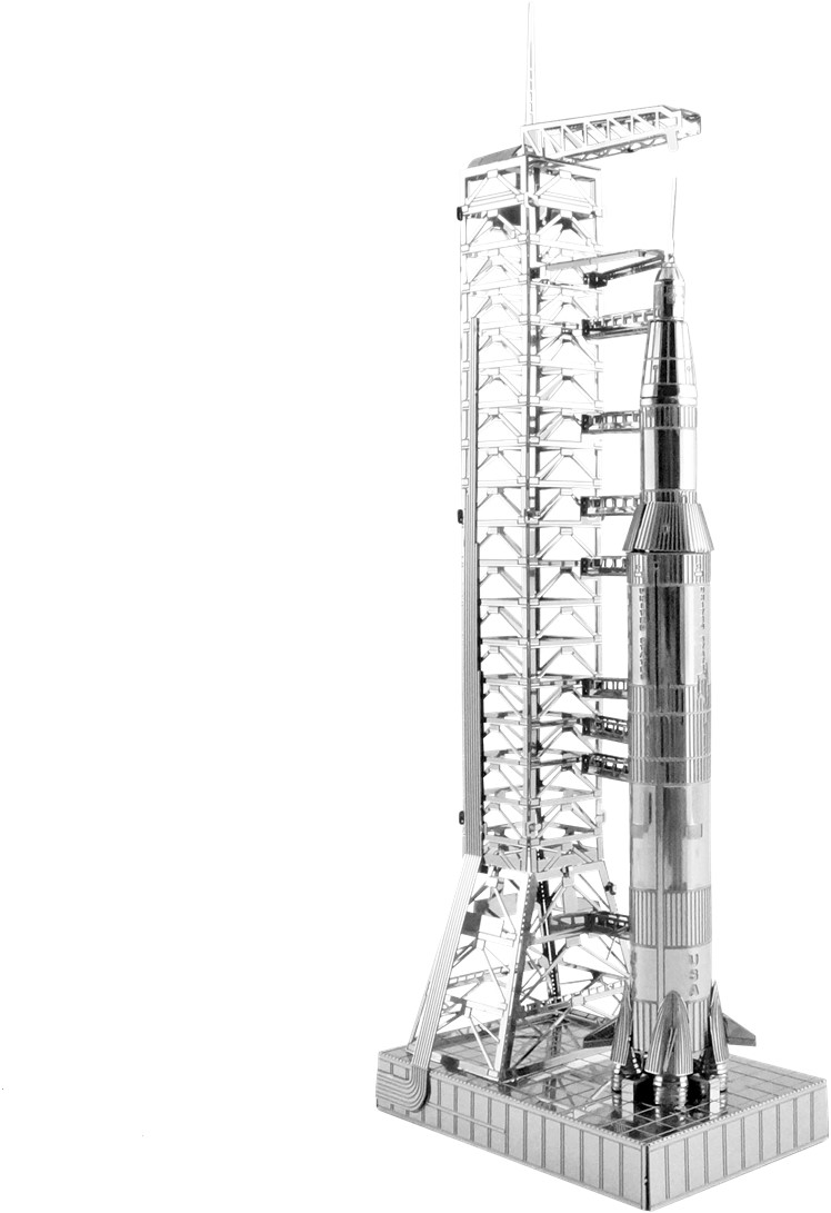 Metal Earth Metallbausatz Saturn V mit Startrampe