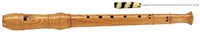 Bontempi flûte à bec bois baroque pour enfants et débutants musique-2