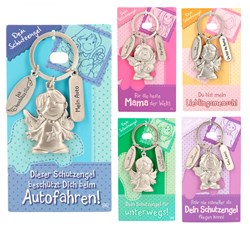 Depesche porte-clés ange cadeau argent cœur famille ami