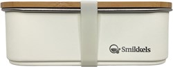 Smikkels - Lunchbox with bamboo lid 900ml White