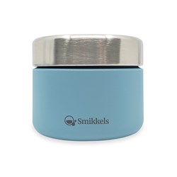Smikkels - Stainless steel foodjar 420ml Blue