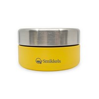 Smikkels boîte à fruits en acier inoxydable enfant 280ml jaune - boîte à goûter durable école