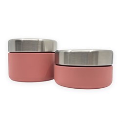 Smikkels - Stainless steel foodjar set 280/420ml Pink
