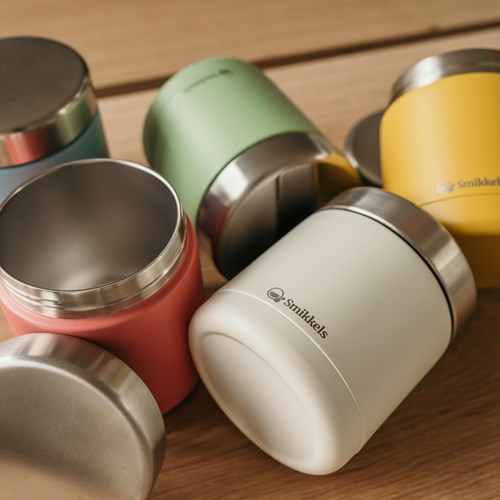 Smikkels thermos foodjar boîte à lunch bleu - inox 350ml pour enfants-3