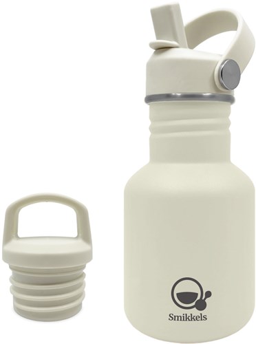 Smikkels gourde inox 350ml blanc doux - bouteille durable