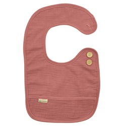 Smikkels - Cotton bib L - Pink