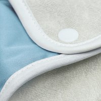 Smikkels Lätzchen mit Ärmeln Baby - blau - wasserabweisend - verstellbar-2