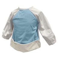 Smikkels Lätzchen mit Ärmeln Baby - blau - wasserabweisend - verstellbar