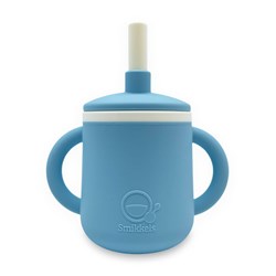 Smikkels - Gobelet enfant en silicone avec oreilles - Bleu