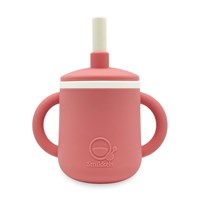 Smikkels - Kinderbecher aus Silikon mit Ohren - Pink