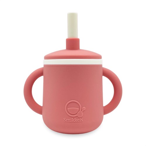 Smikkels - Kinderbecher aus Silikon mit Ohren - Pink
