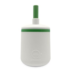 Smikkels - Gobelet enfant en silicone (blanc) - Vert
