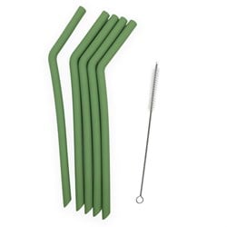 Smikkels - Silikonstrohhalme XL - Grün