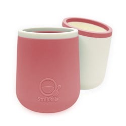 Smikkels - Gobelets en silicone pour enfants (set) - Rose