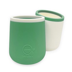 Smikkels - Siliconen kinderbekers (set) - Groen