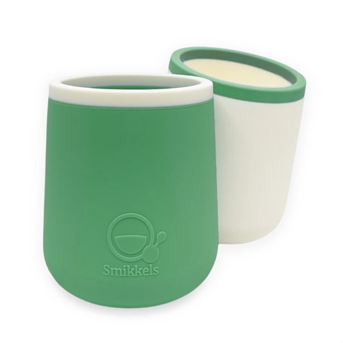 Smikkels - Siliconen kinderbekers (set) - Groen