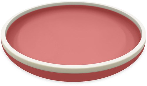 Smikkels assiette enfant silicone rose vaisselle durable bébé tout-petit