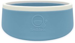 Smikkels bol pour enfants en silicone bleu - vaisselle bébé bol à snack