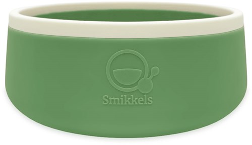 Smikkels bol pour enfants en silicone - vaisselle bébé vert - incassable