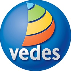 3 VEDES Logo Aufkleber 30cm