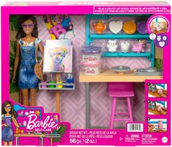 BEX Barbie Kunststudio Puppen Spielset mit Zubehör kreatives Spielzeug