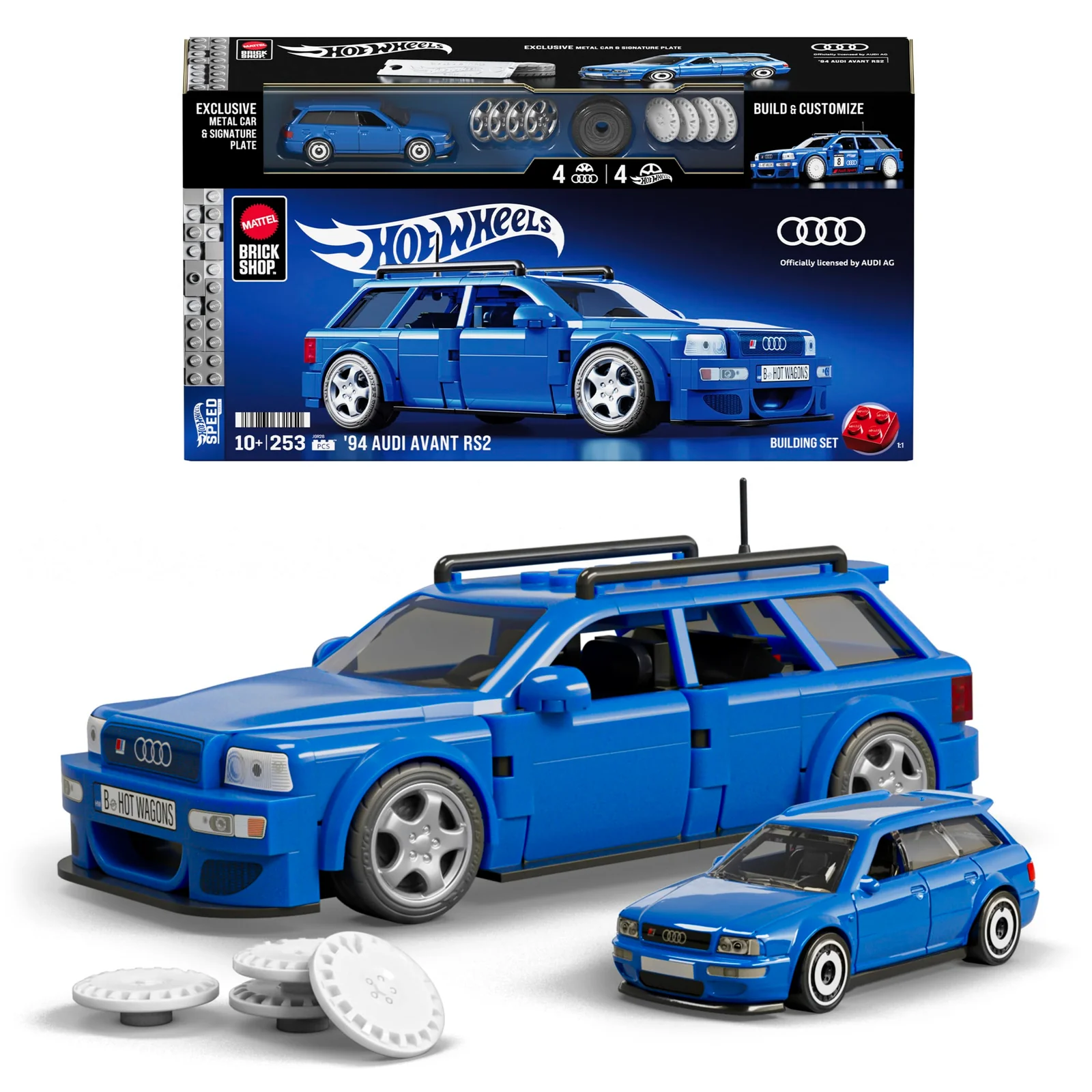 Hot Wheels Bauset - '94 Audi Avant RS2 - Spielzeugauto - 252 Teile