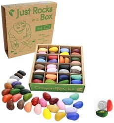 Crayon Rocks Wachsmalkreiden Just Rocks in a Box - 2 x 32 Farben