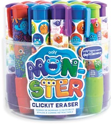 Ooly Click It Radiergummi 24er Wanne mit Monstern