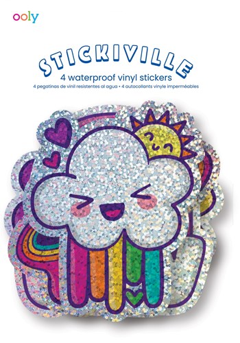 Ooly - Stickiville Stickers: Happy Rainbows - Vinyl (4 Die-Cut)