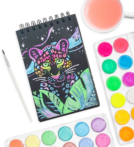 Ooly Aquarellfarben Set - Neon Wasserfarben für Kinder und kreatives Malen-2