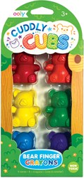 Ooly Bären-Fingermalstifte Set mit 6 Farben für Kinder