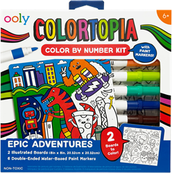Ooly kit peinture par numéro - Colortopia Epic Adventures - Jouet créatif