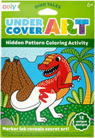 Ooly activité coloriage dinosaures motifs - 12 cartes d'art cachées