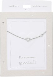 Collier Depesche pendentif cœur argenté - Bijou femme Heart of Gold