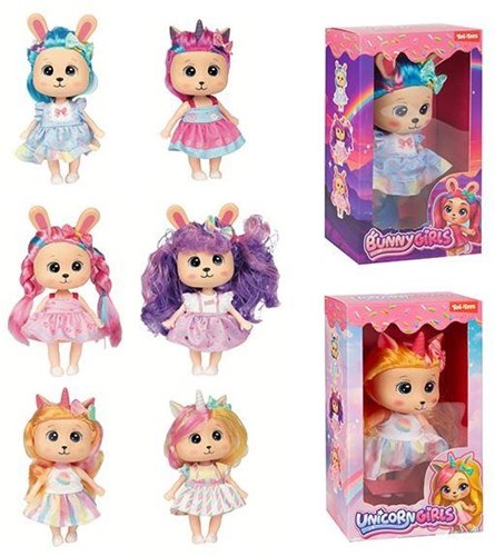 Toi-Toys peluche licorne lapin poupée Sweet Rainbow 20cm jouet