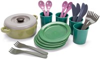 Dantoy Green Bean  Eetservies in net (22delig)
