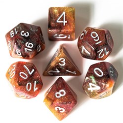 Foam Brain Games set de dés Copper Cosmos pour jeux de rôle
