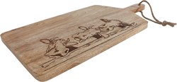 Borrelplank cow mango 50x25x1,5cm