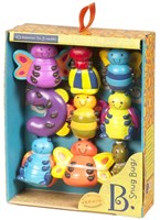 Simply Spielzeug Snug Bugs Perlen-Set mehrfarbig Insekten Plüsch