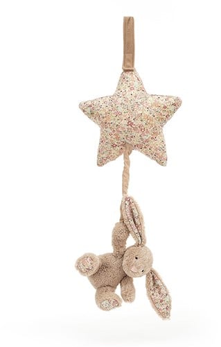Jellycat Spieluhr Kuscheltier Blossom Bea Beige Hase - 7x19x28cm