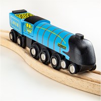Bigjigs locomotive à vapeur en bois - Jouet réplique Mallard-3