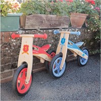 BigJigs draisienne en bois rouge - vélo d'équilibre pour enfants-3