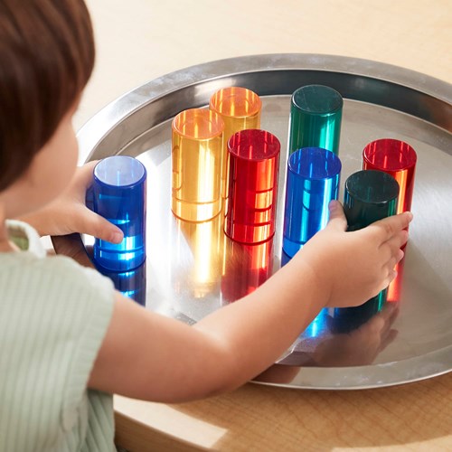 Guidecraft Light and Color Cylinder Set 4