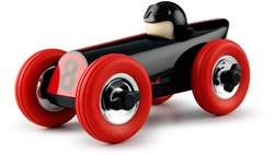 Playforever voiture de course Buck Roddie - voiture jouet vintage rouge noir