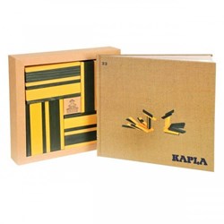 Kapla Kapla - set no.23: art book + 20 light yellow & 20 green planks