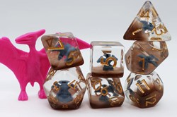Foam Brain Games set de dés Blue Pterodactyl pour jeux de rôle