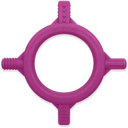 Ark Therapeutics Beißspielzeug Baby Tetra-Bite magenta weich Kunststoff