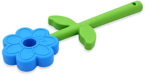 Ark Therapeutics Kauspielzeug Flower Wand sensorisches Spielzeug blau